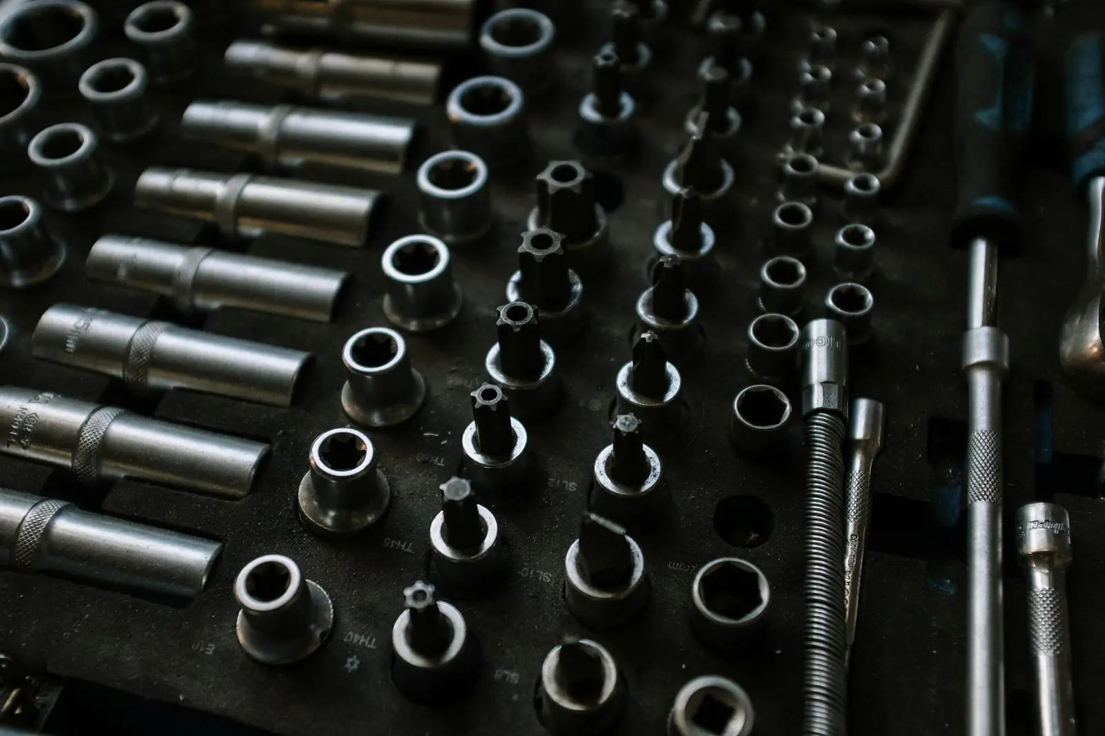 Close up of precision machining